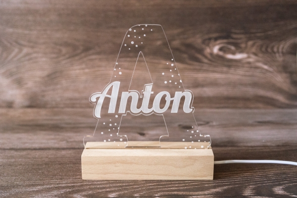 Lampe / Nachtlicht Buchstabe -personalisiert-